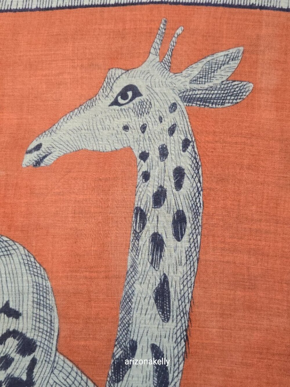 NWOT Inouitoosh Wool Scarf Safari African Animals Elephant Lion Giraffe Zebra - Picture 7 of 12